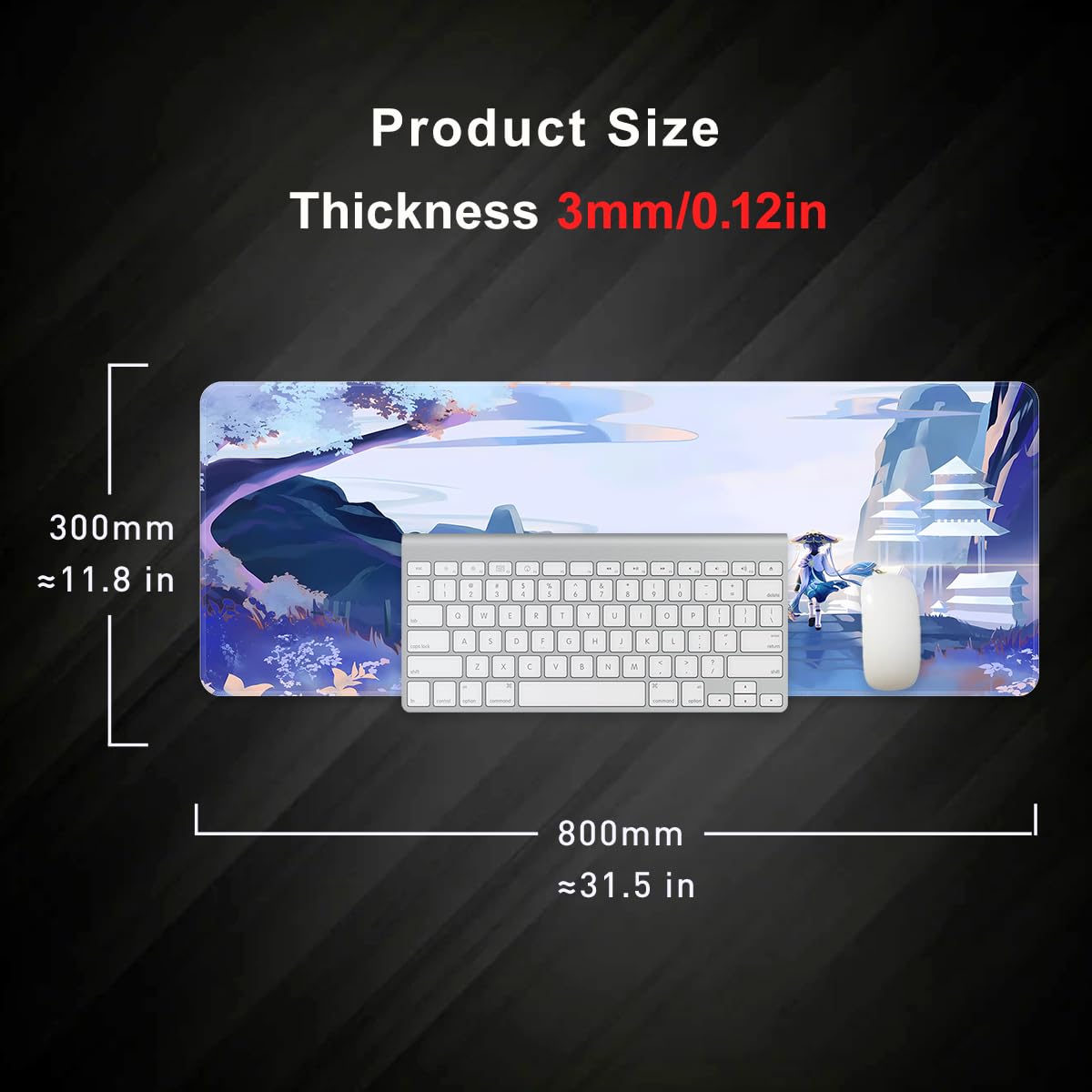 Amazon.co.jp: Boices原神マウスパッド ゲーミングマウスパッド ラバー