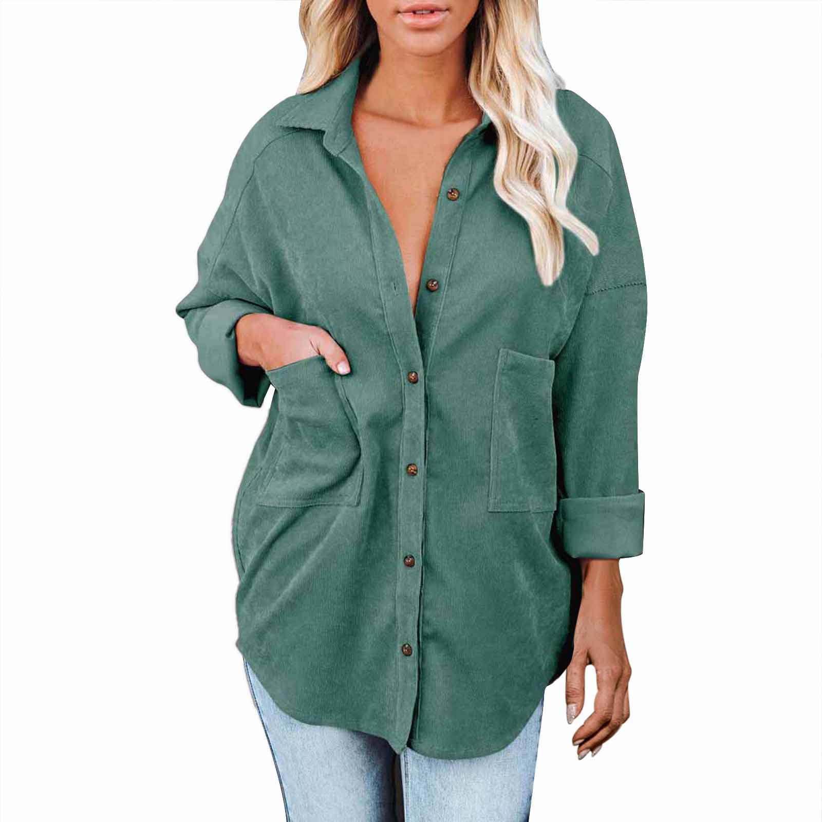 Veste Femme Chic Et Elegant Long Mi Saison Vintage Léger Chemisier Confortables Tunique Tops Slim Fit Blouse Casual À Manches Longues