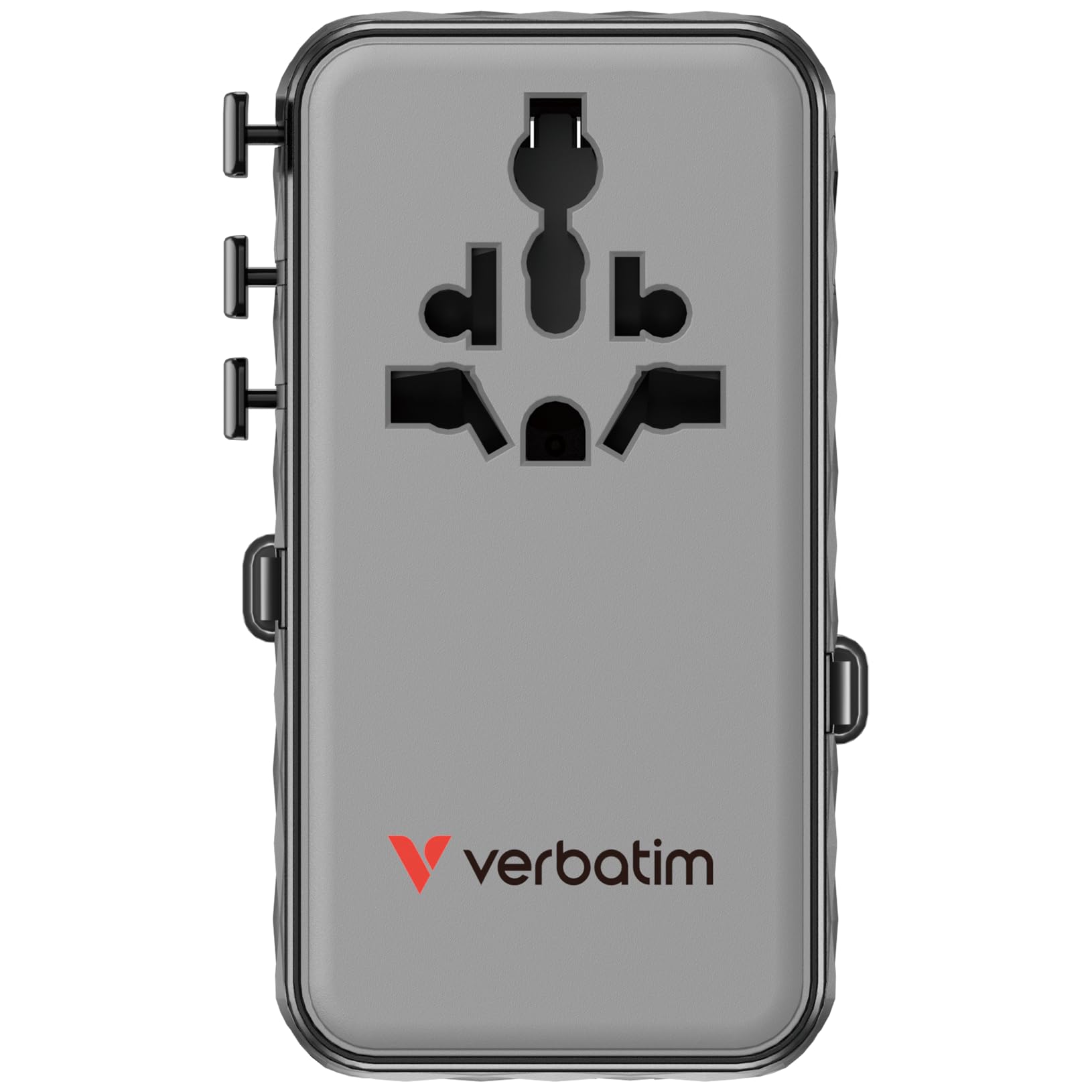 Verbatim GaN - Adattatore da viaggio 70 W, nero, con 2 cavi integrati e USB-C, USB-A, 2 connettori USA/JP, caricatore rapido per laptop, smartphone e altro ancora, utilizzabile in tutto il mondo