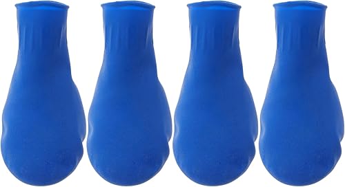 Miniatura 10 de Zapatos para perro, zapatos para perro, botas para perro, botas de lluvia de goma, 4 piezas de patas para perros para mascotas, gatos, perros