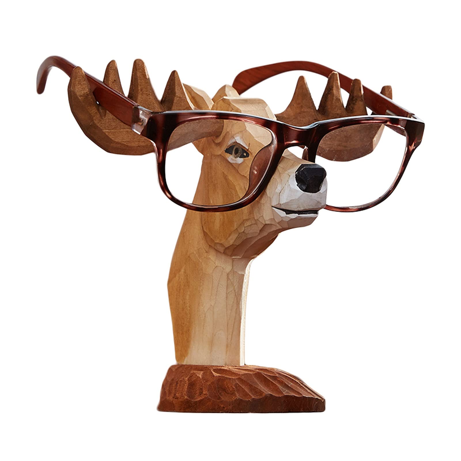 Eyewear Frames الإبداعية اليدوية الخشب منحوت الغزلان النظارات حامل - نظارات عرض موقف هدية عظيمة للزوجة صديقة Sunglasses Eyewear