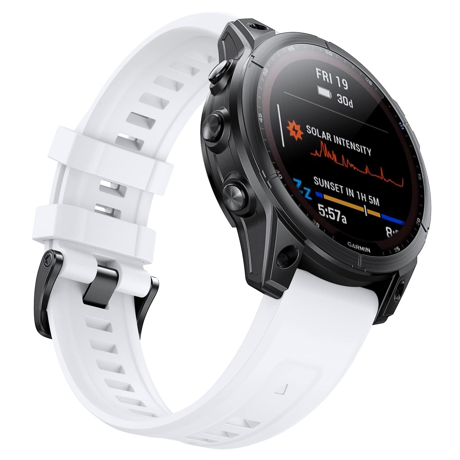 Pasek 22mm do zegarka Fenix ​​7/Fenix ​​6/Fenix ​​5 Quickfit Fenix ​​5 Plus silikonowy pasek na rękę Fenix ​​6 pro sportowy pasek do smartwatcha