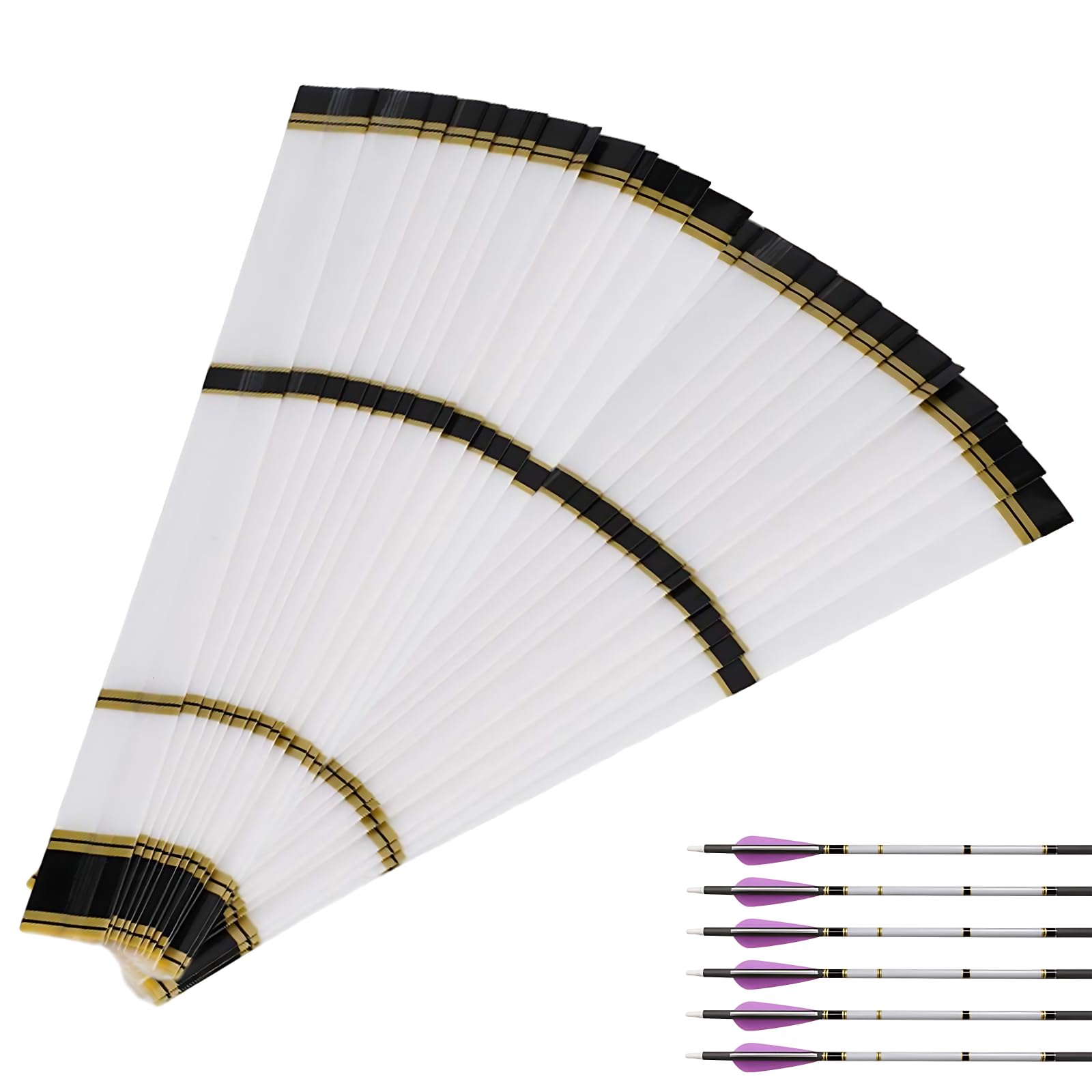 ARCHWANG Arrow Sticker Wraps, 30Pieces Universal Heat Shrinkable Adhesive Arrow Wraps Sticker, Enhanced Arrow Identification, Easy Arrow Locating