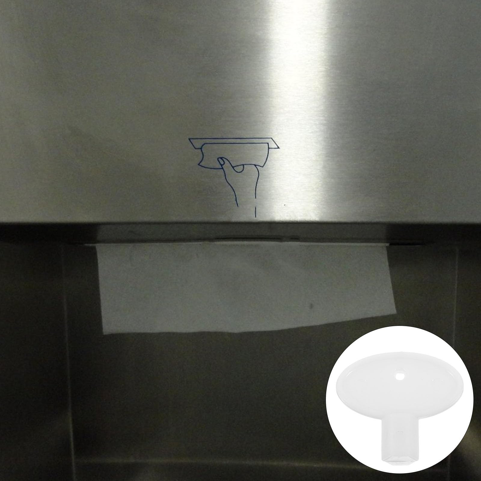 TOPBATHY Llave para Dispensadores de Papel Higiénico Comerciales Repuesto Portarrollos Cierre Seguro