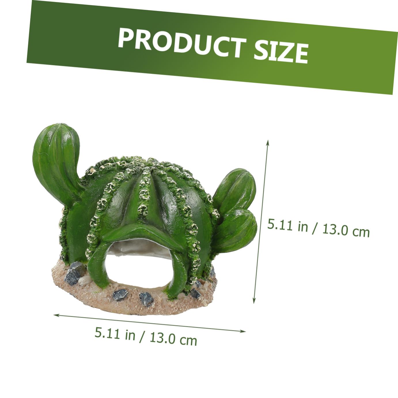 Happyyami 3piezas Refugio para Reptiles Forma De Cactus De Decoración De Terrario Reptiles y para Tortugas y