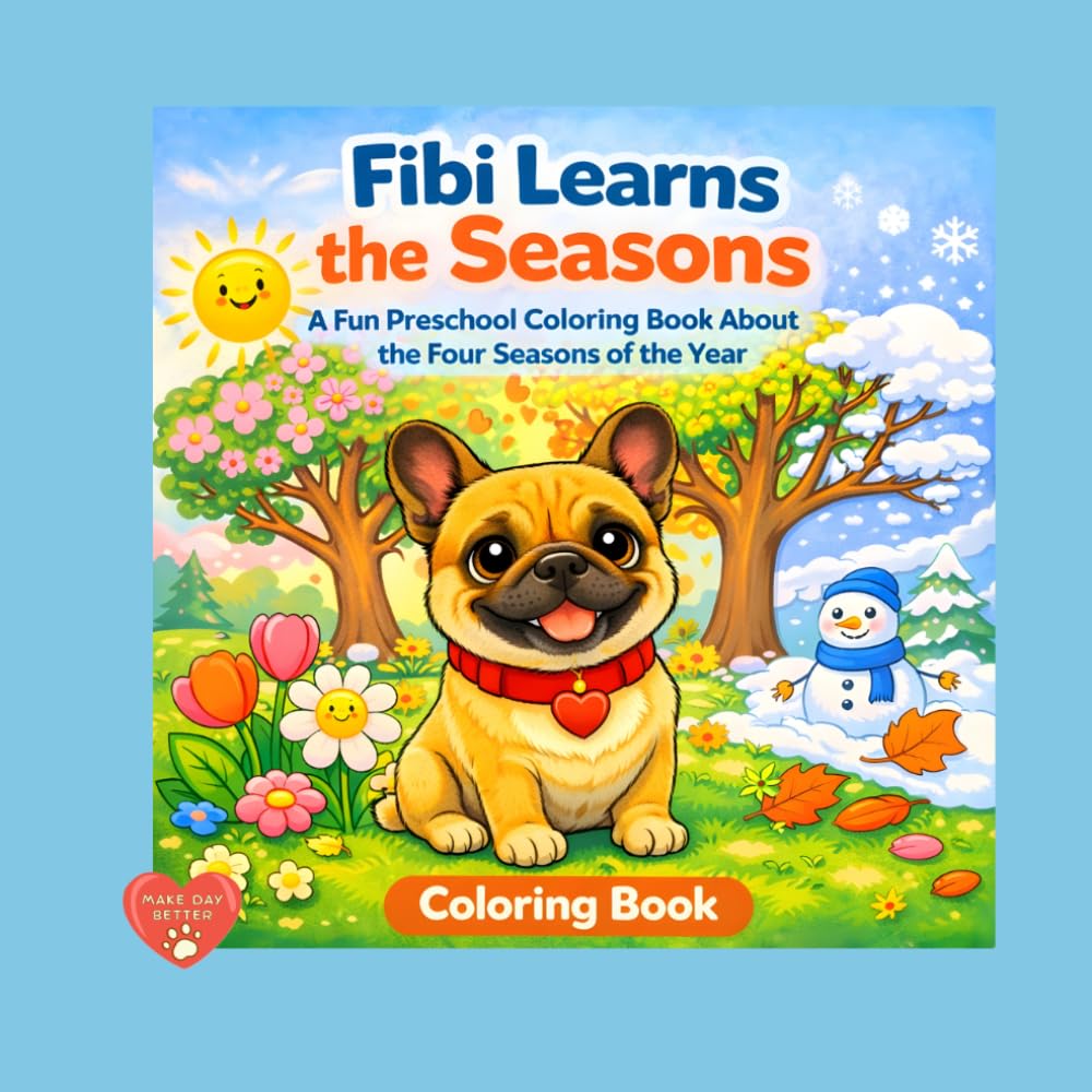 Fibi Learns the Seasons: A Fun Preschool Coloring Book About the Four Seasons of the Year (Fibi Coloring Book)