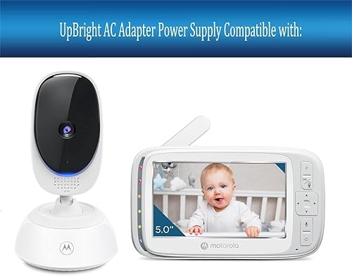 Miniatura 2 de UpBright Adaptador de 5V CACC compatible con Motorola VM64 VM65 VM75 VM44 VM85 VM855 VM50G VM36XL Connect 4.3" 5" Baby Monitor Cámara BQ