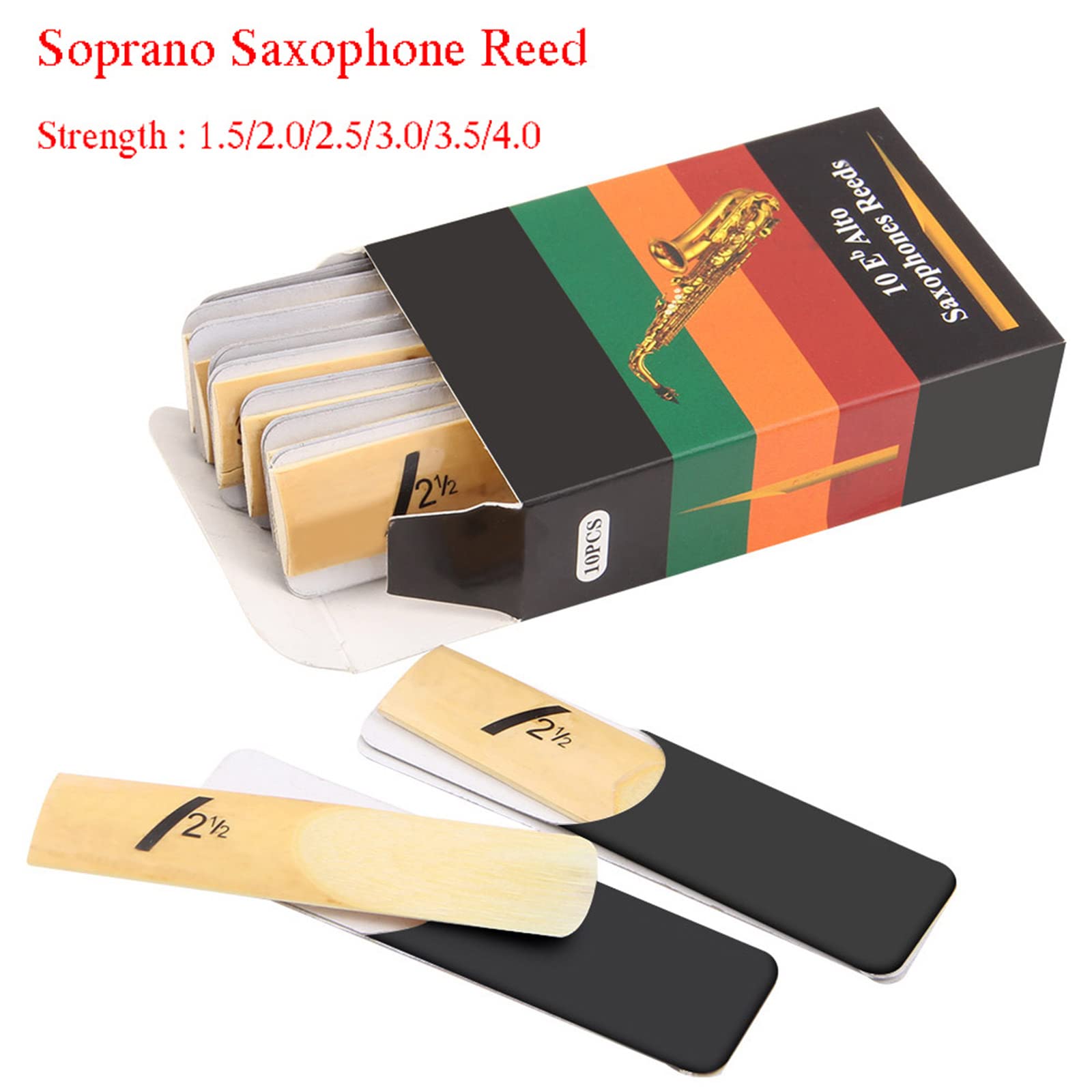 Holzblasinstrument Saxophon bE Saxophon 2-1/2 für, und Saxophone 10 Stück