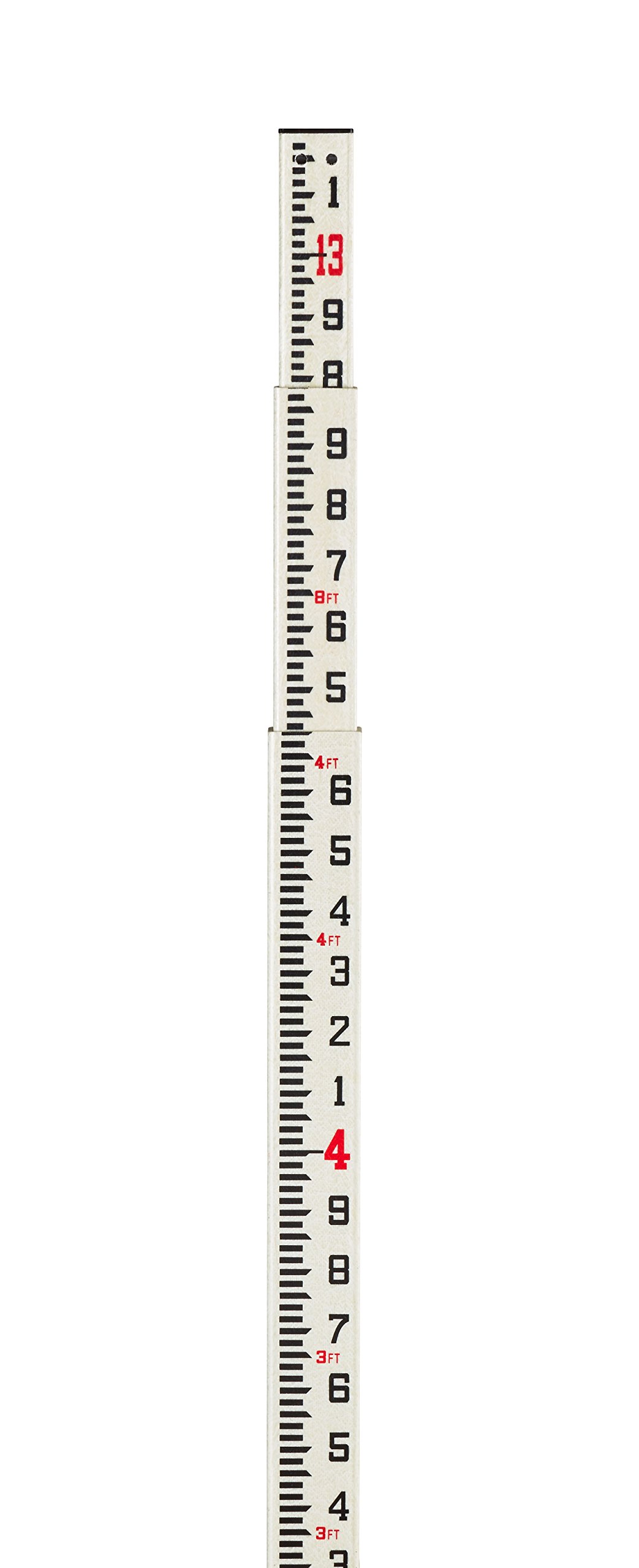 AdirPro foot Fiberglass Rectangular Leveling Rod - 8ths