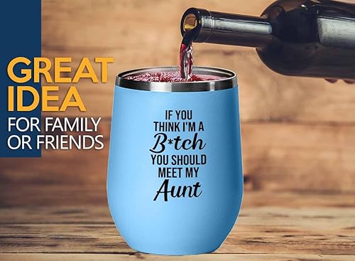 Miniatura 6 de Funny cousin Red Edition Wine Tumbler 12oz - should meet my cousin - Family Squad Fam Thank You Gift Siblings Parents Grandparents Funny cousin