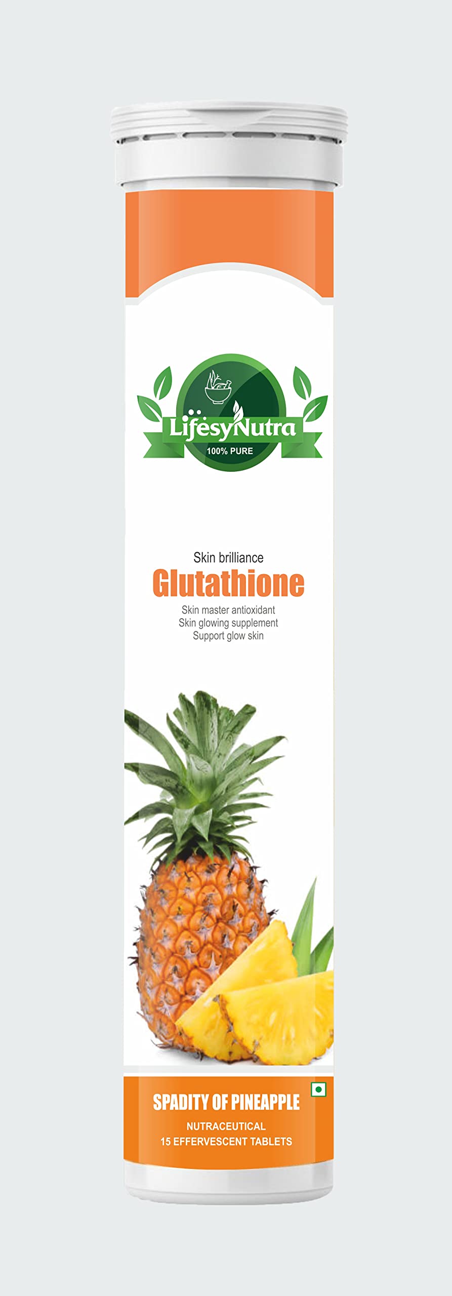 kb glutathione food supplement Lifesy Nutra Glutathion Skin Glow Effervescent Tablets | Collagen Snow Caps Snowcaps L-Glutathione Unit Count:Net 60 mL (2 fl oz) Concern_Brightening_Essence