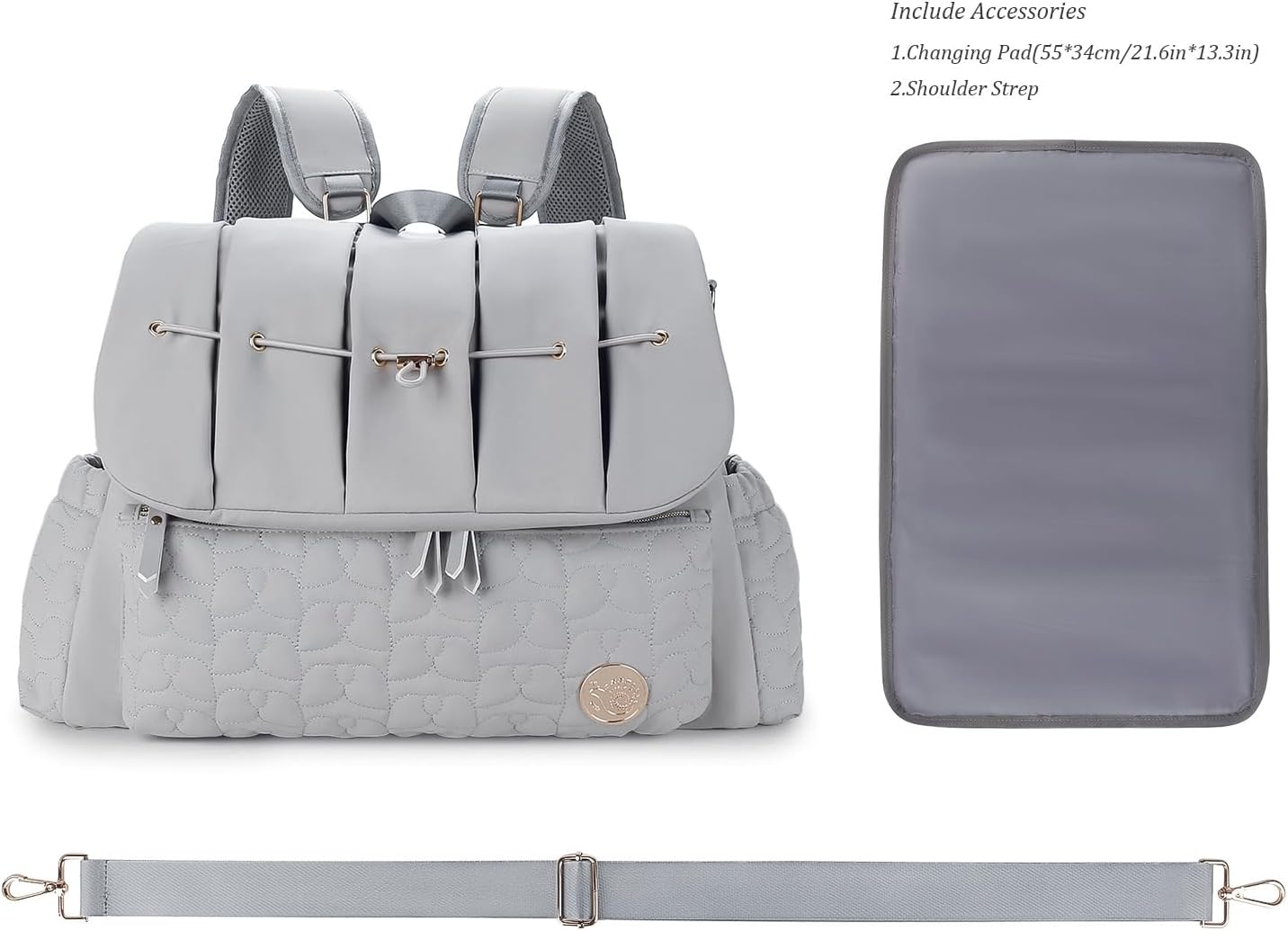 Diaper Bag Tote Baby Changing Bag Large Baby Bags for Mom Multifunction Travel Nappy Bag