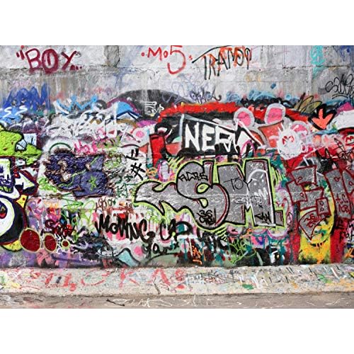 wandmotiv24 Fototapete Graffiti 3 Größe: 350 x 260 cm Wandbild, Motivtapete, Vliestapete KTk27