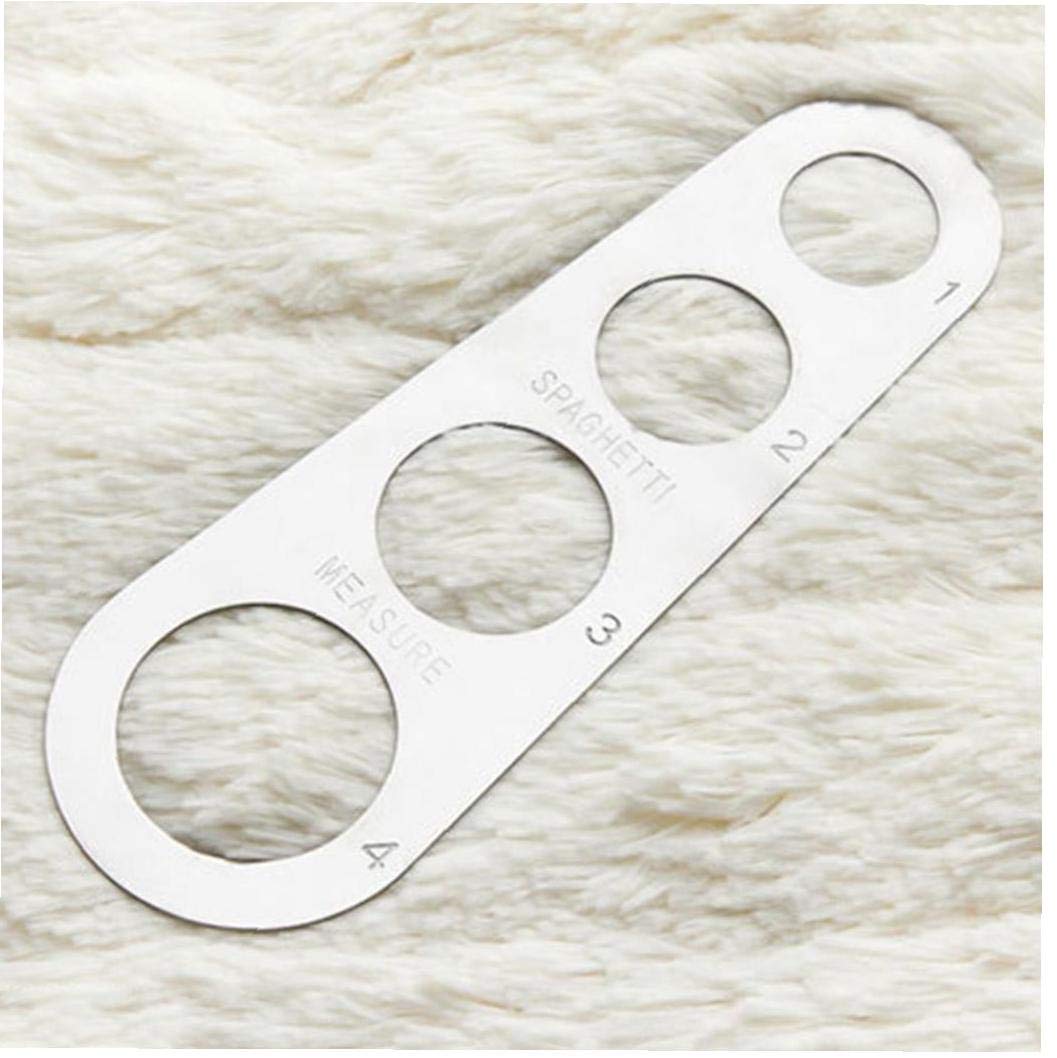 Aisoway Silver Pasta Measurer Stainless Steel Spaghetti Kitchen Gadget