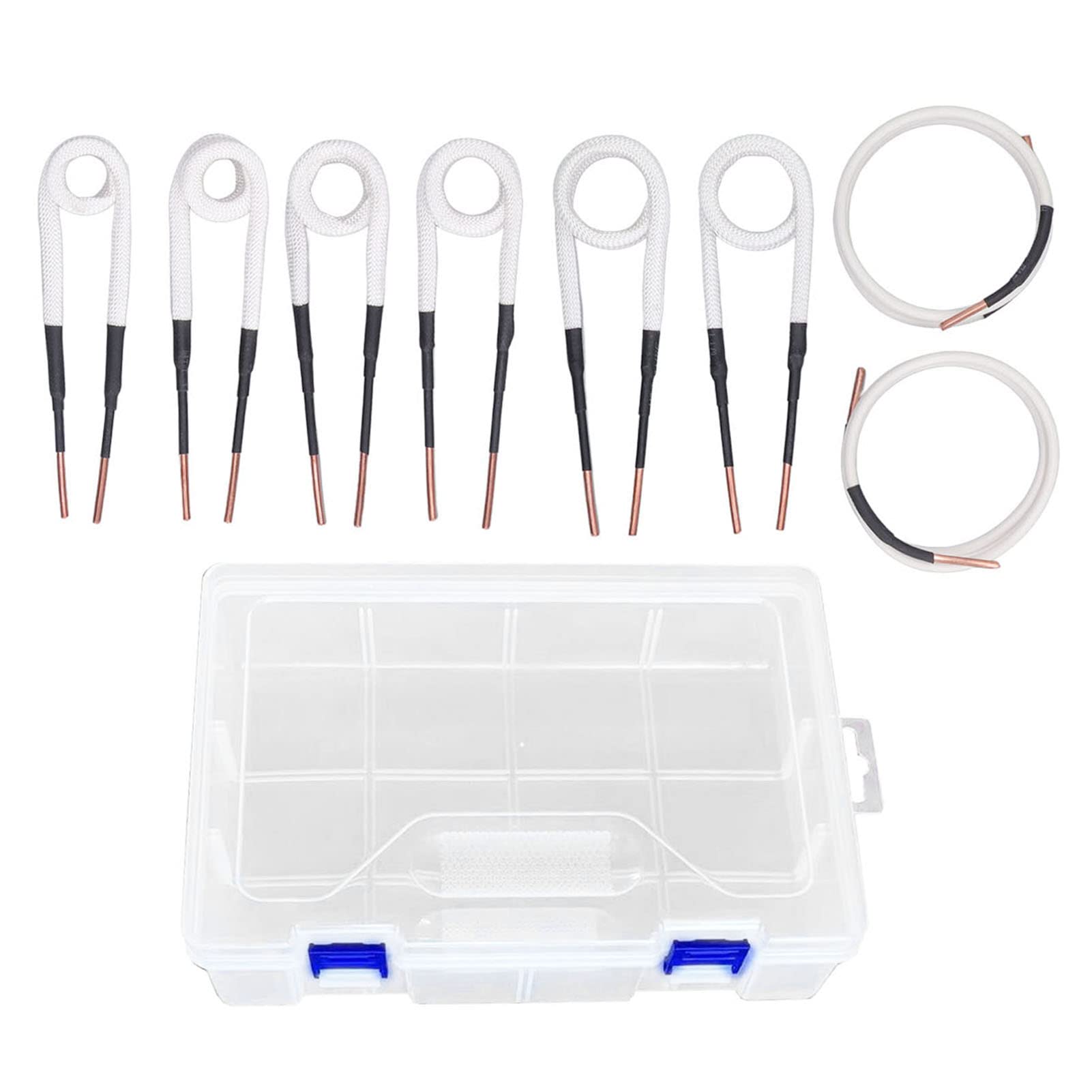 Induction Heater Coil, 8Pcs Induction Heater Coil 3.0mm Brass Core 4 Types Set Kit for Bolts Nuts Removal