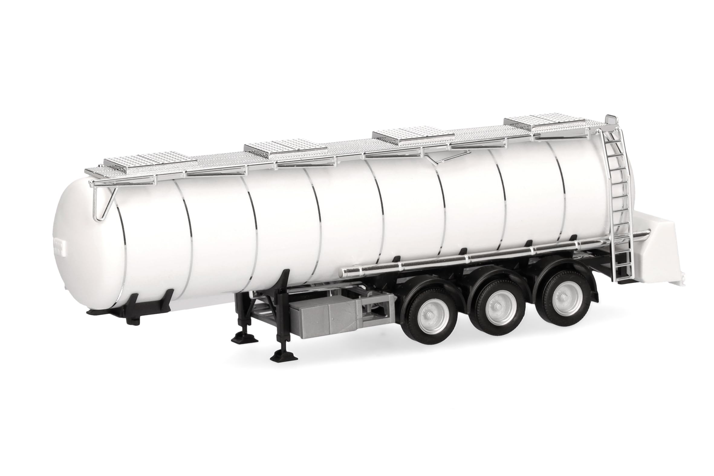 Herpa 076463-003 - 1/87 Food Tank Trailer Feldbinder 32M³, 3 Axles, White