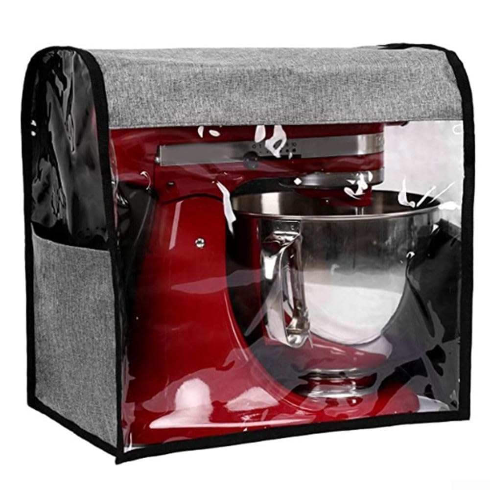 HavenlyCove Stand Mixer Dust Cover, Waterproof Oxford, Grey, Pockets
