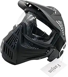 Máscara de paintball, máscara de airsoft, máscaras táticas de rosto inteiro com óculos resistentes a impactos para caça, jogos de sobrevivência, Halloween, cosplay e atividades ao ar livre
