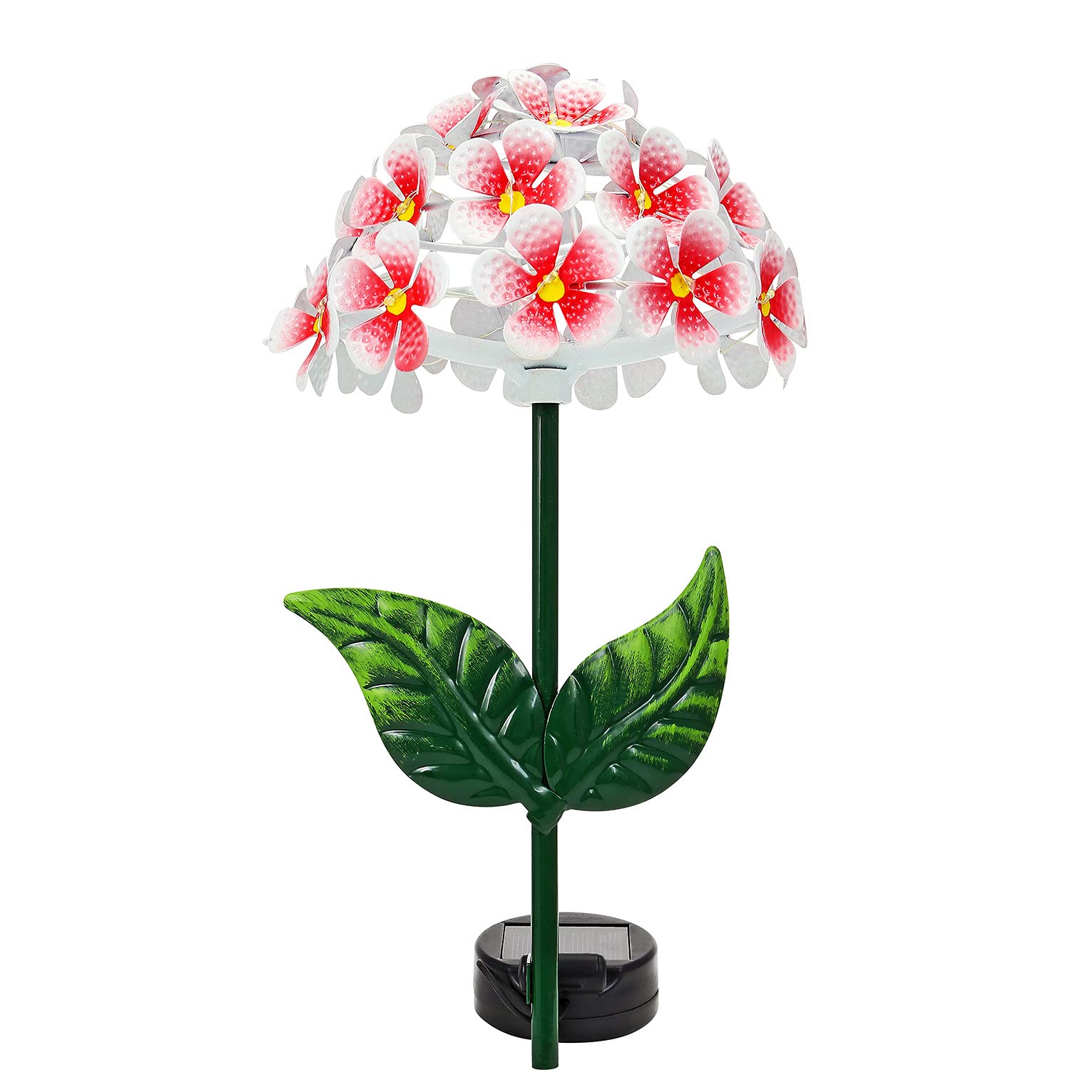 Taylor & Brown 26 Led Solar Hydrangea Garden Stake LightsWaterproof Outdoor Flower Decor For PatioPathwayYard (Red) from B&Q
