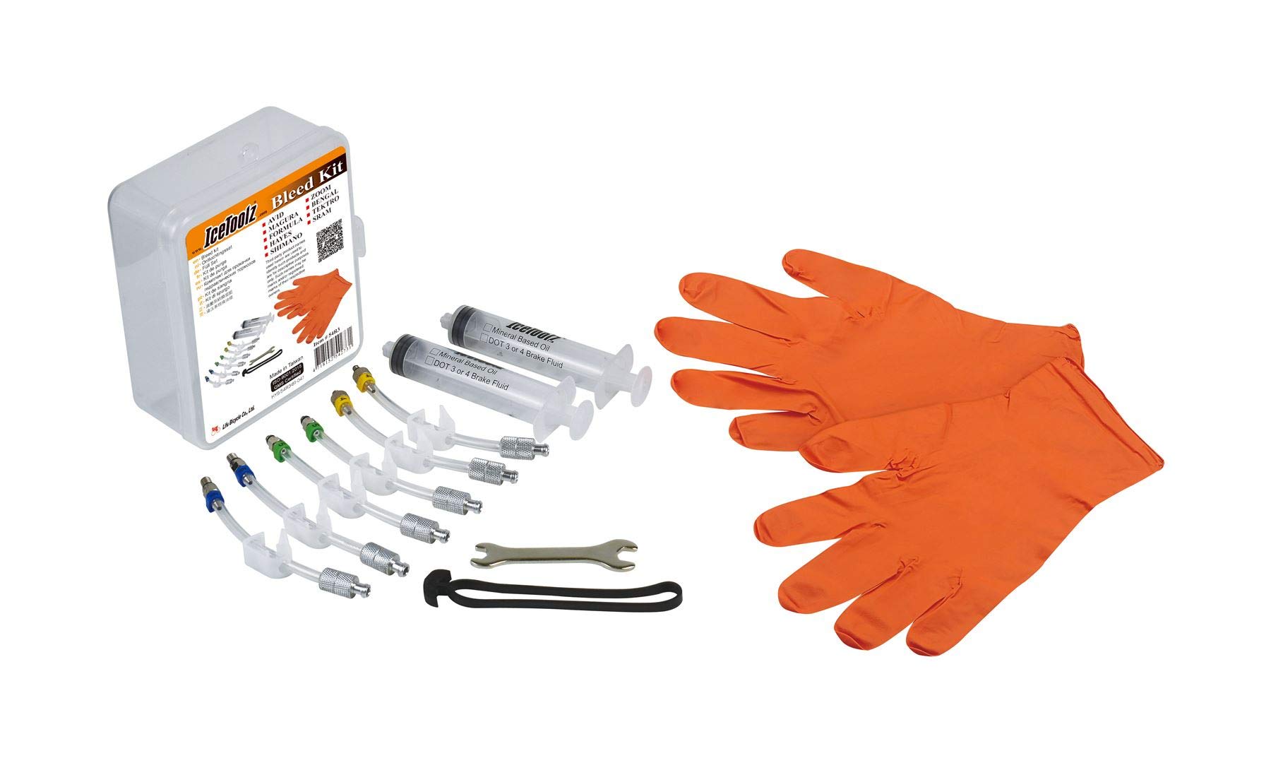 Icetoolz 54R3 Mineral Oil Bleed Kit for AVID, MAGURA, Formula, Hayes, Shimano, Zoom, Bengal, TEKTRO, SRAM