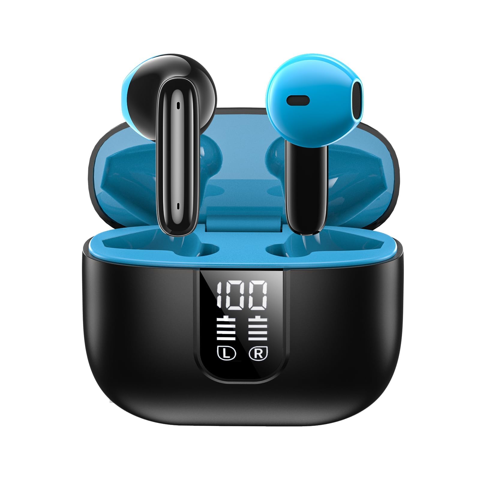 H2O Audio RIPT-LITE Wireless Bluetooth 5.4 Earbuds – Active Noise Cancelling, Sweatproof Headphones with Mic, Touch Controls, 30-Hour Battery, IPX5 for Gym Workouts and Everyday Use
