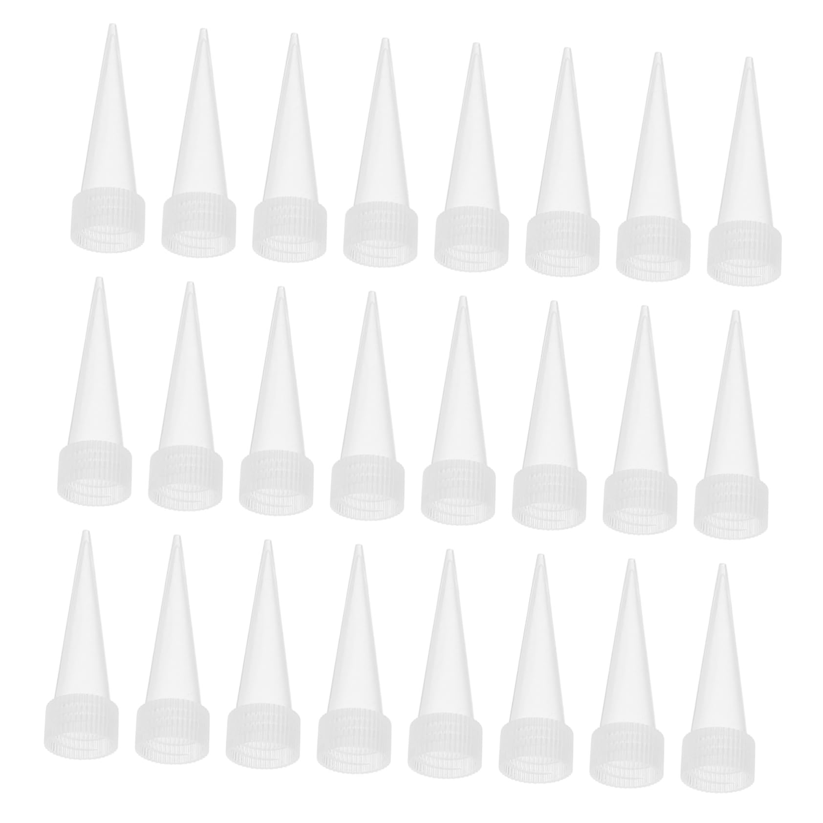 EXCEART 5 Set Colla Testa Colla Punta Di Precisione Mastice Saver Cappellini Punte Per Calafataggio Mastice Strumento Tubo Copre Tappo Per Calafataggio Ugello Per 100 pezzi * 5