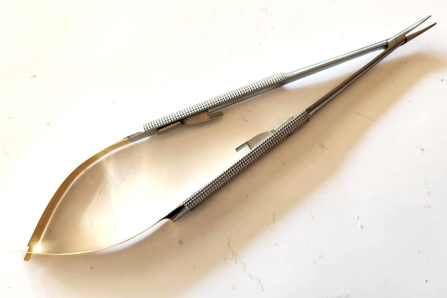 TC Castroviejo Micro Needle Holder 7" Curved Surgical Dental Eye German Stainless Steel