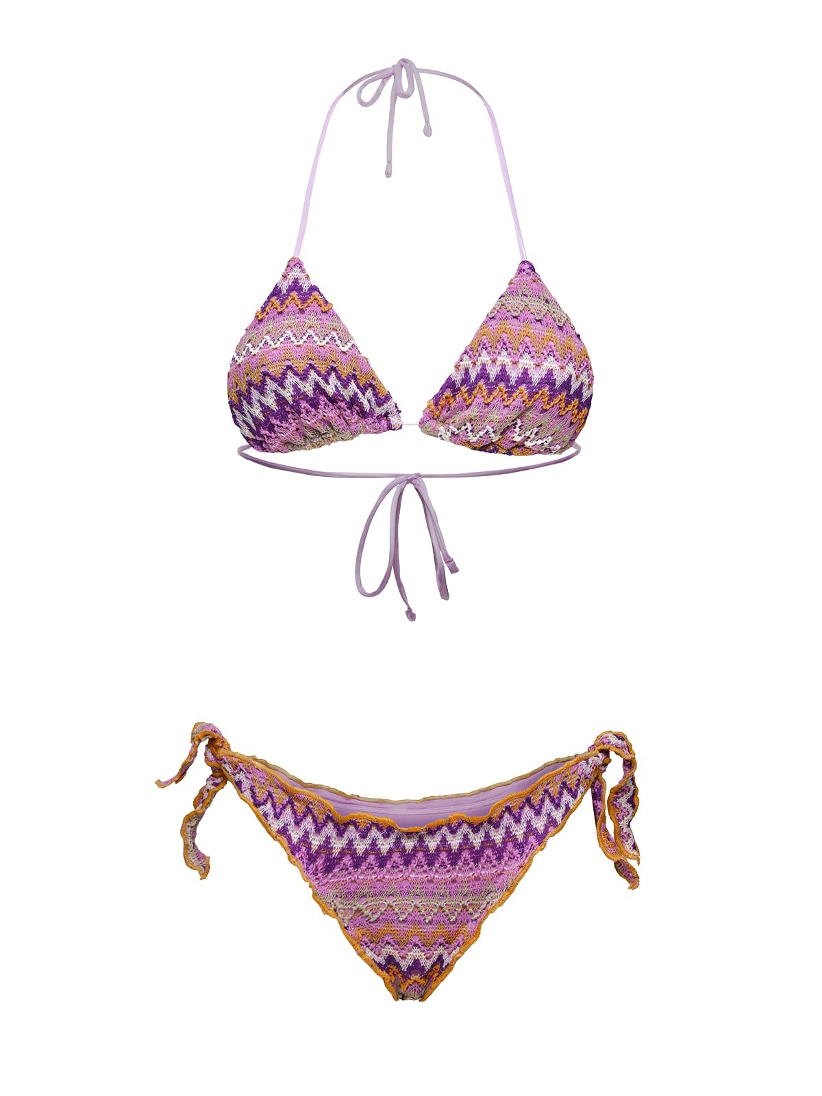 F**K Bikini Donna Triangolo con Slip Regolabile Multicolor SW0294-MC
