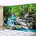 Arazzo Da Parete, Scenario Naturale Arazzo Appeso A Parete Verde Foresta Vergine Alberi Fiume Lago Modello Arazzi Per Camera Da Letto Dormitorio Universitario Soggiorno Decorazione Della Parete Di
