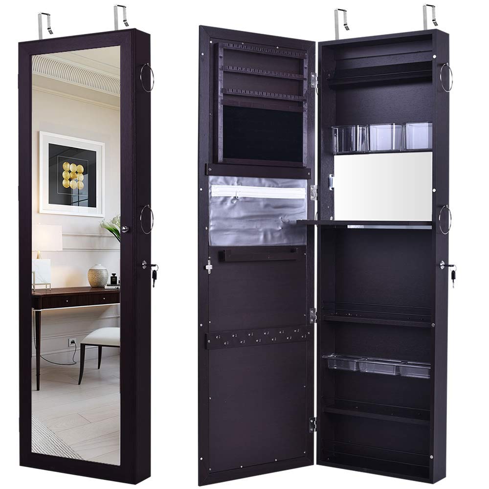 Buy GISSAR Jewelry Mirror Armoire Wall Mount Over The Door, Mirror