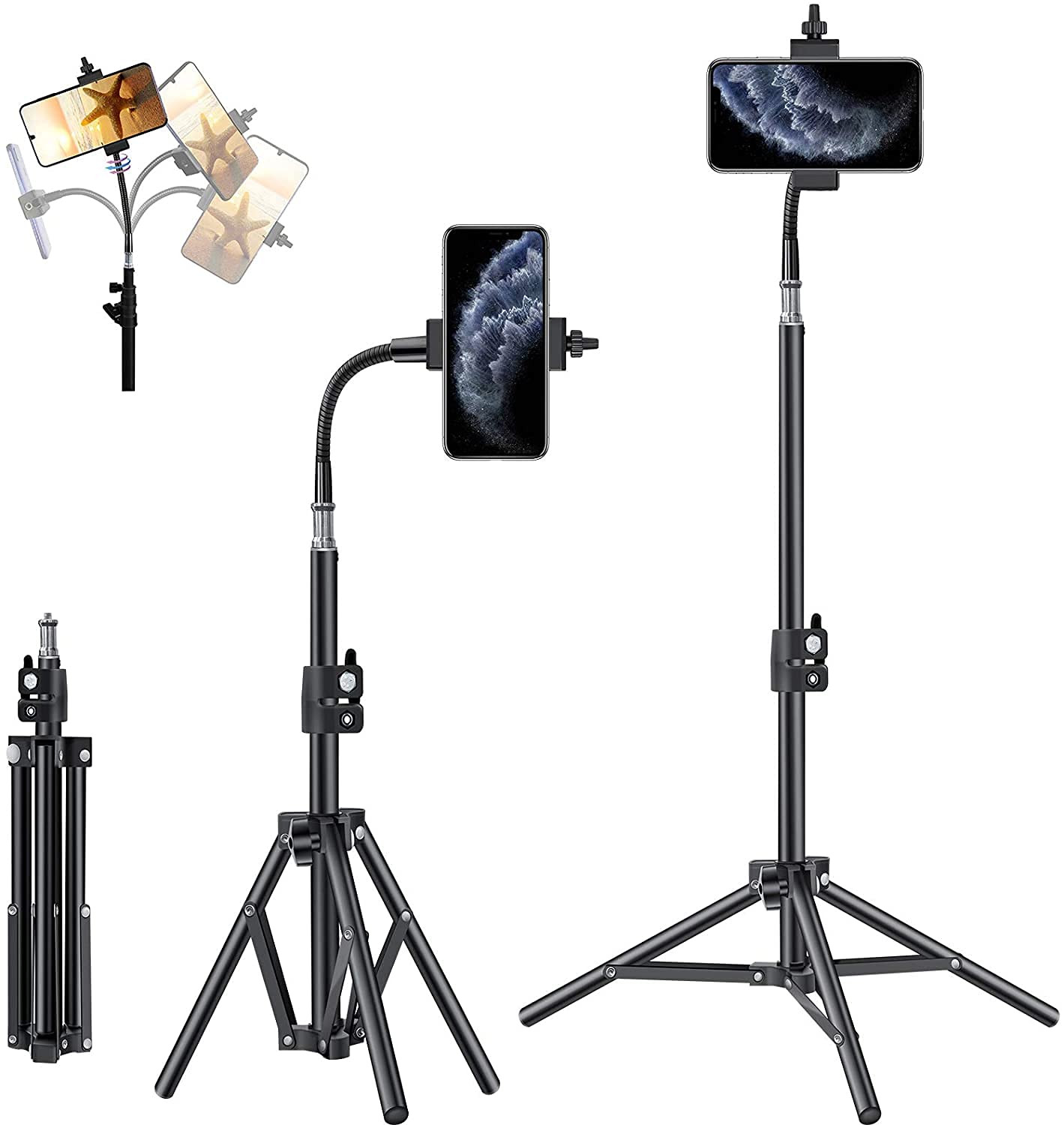 Pixel Tripod For Iphone 20inch Cell Phone Stand Video Recording