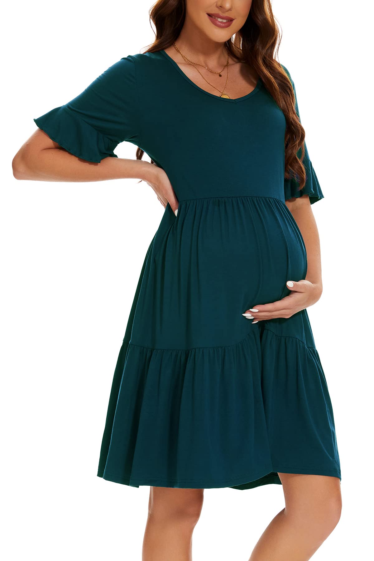 Smallshow Vestido Premama Verano Ropa Embarazada para Mujer