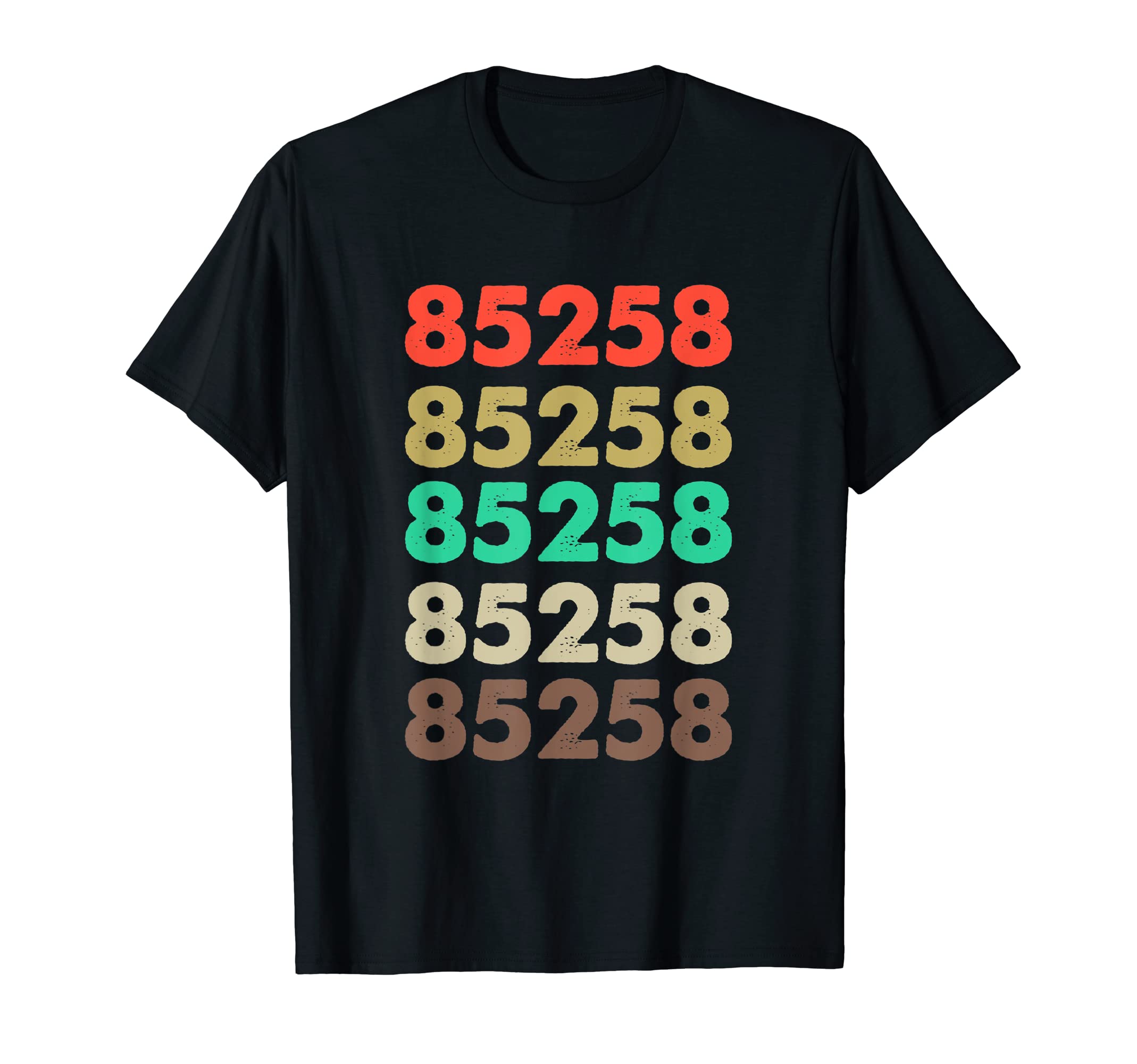 Shirt That Says 85258 Retro Zip code Zipcode T-Shirt 85258 T-Shirt