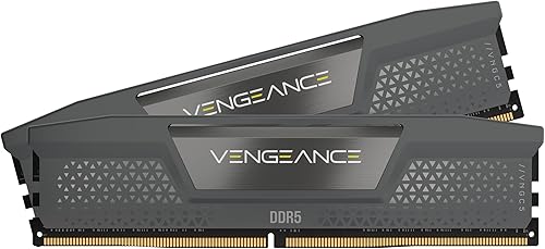 CORSAIR Vengeance DDR5 RAM 64 GB (4 x 16 GB) 6000 MHz CL36 AMD Expo iCUE Memoria de computadora compatible - Gris (CMK64GX5M4B6000Z36)