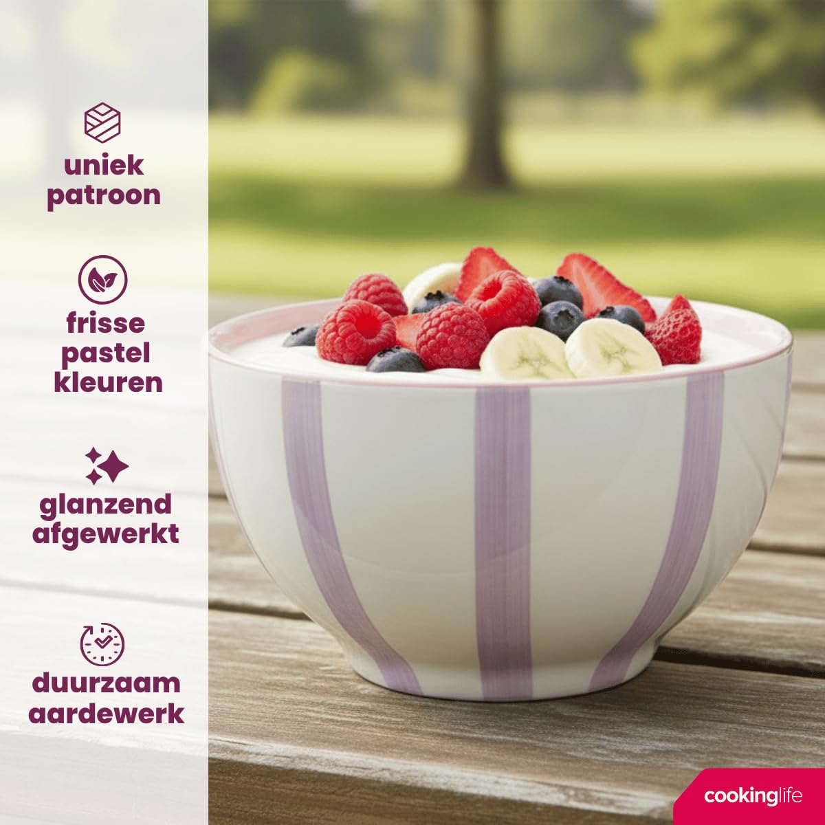Cookinglife miski do zupy/miski wiosenne wibracje Ø 14 cm - 6 sztuk