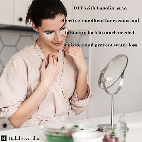 Miniatura 5 de Lanolina (anhidra) - Mantequilla ultra refinada - Uso para loción, crema, bálsamo labial, aceite, barra o mantequilla corporal 12 libra