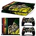 Sony PS4 Playstation 4 Skin Design Foils Aufkleber Schutzfolie Set - Cannabis 11 Motiv