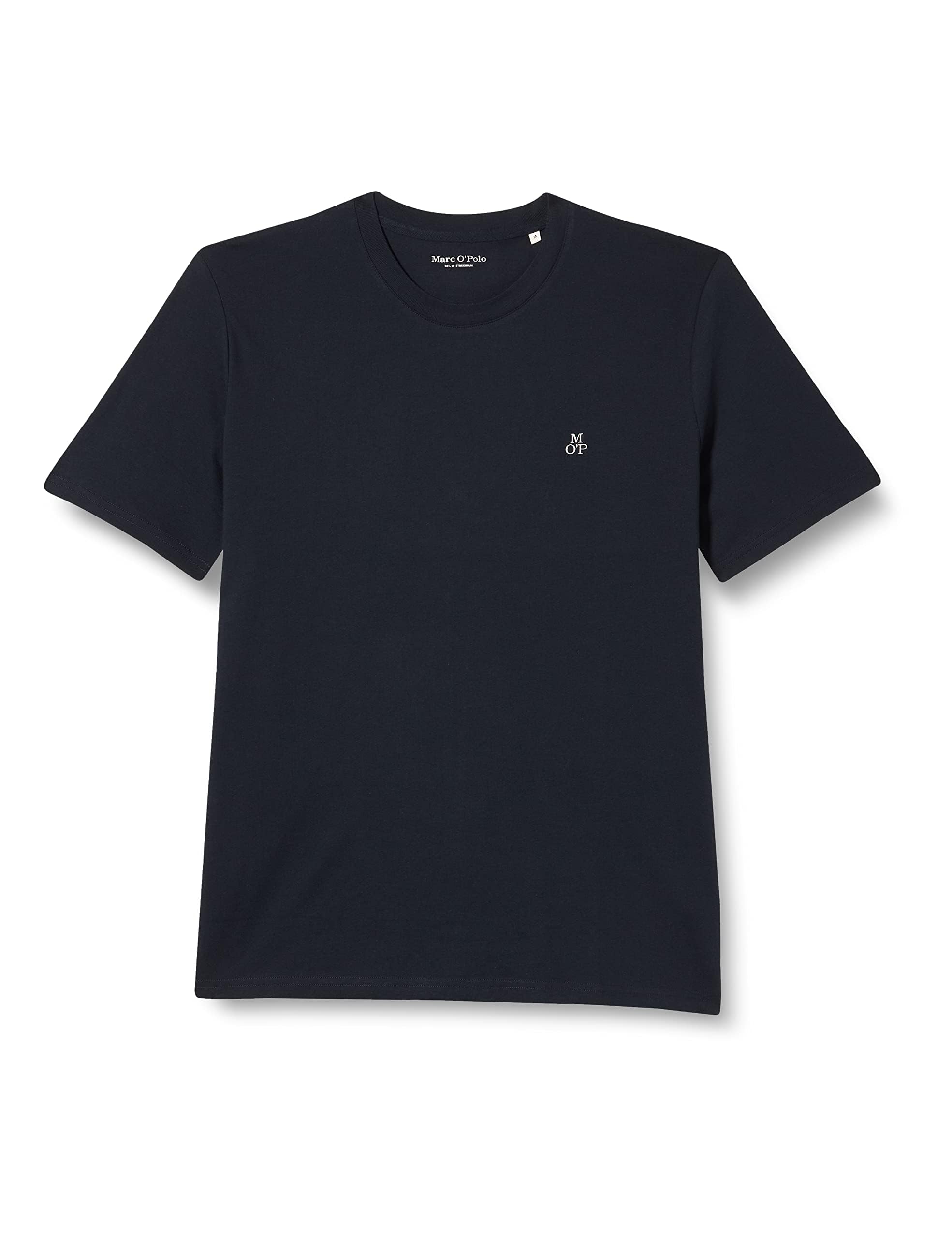 Marc O'Polo Herren 51556 Herren T-Shirt mit Rundhals-Ausschnitt, bequemes Oberteil aus Bio Baumwolle, klassisches Kurzarmshirt für Herren (1er Pack)