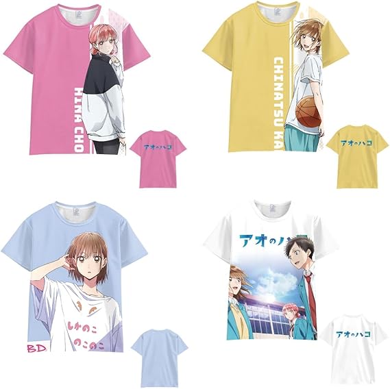 【セール中】アオのハコ 鹿野千夏 猪鹿蝶 tシャツ アオのハコ 猪鹿蝶Tシャツ(XL) 腰掛けアクリルスタンドセット