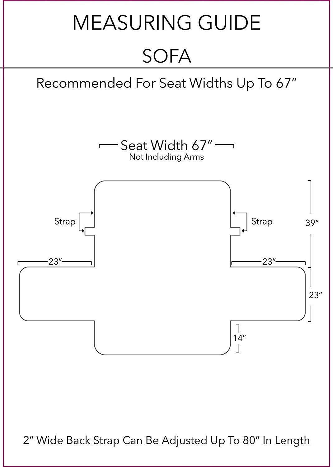 Celine Linen Bloomingdale 2-Tone Quilted Reversible Slipcover Furniture Protector with Double Sided Storage Smart Pockets, Slip-Resistant Great for Pets & Children, Sofa Size, Grey/Black