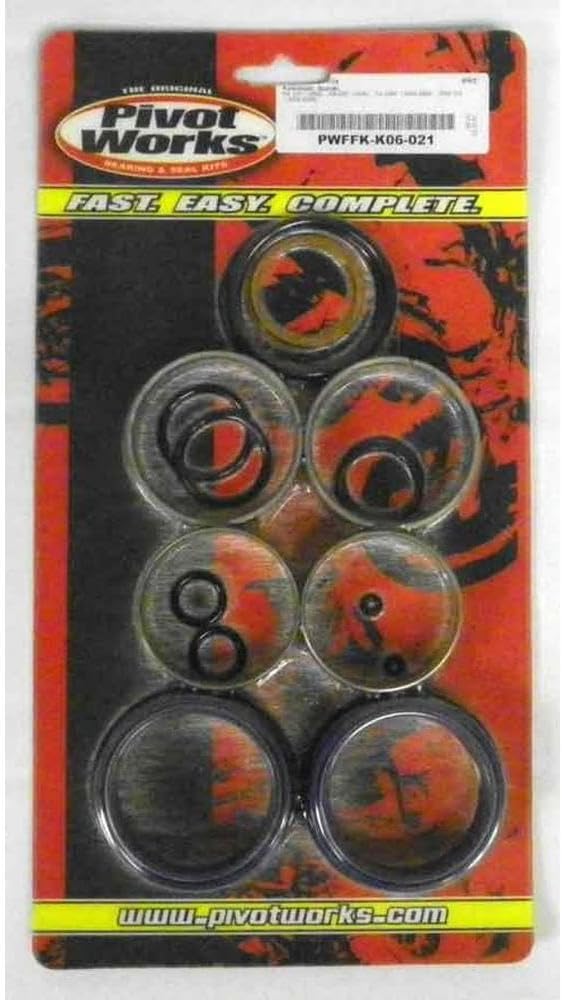 Rareelectrical 48Mm Kyb Fork Rebuild Kit Compatible With 2004-2005 Kawasaki Kx250f Kx125 Kx250 2004-2006 Suzuki Rm-Z250 Motocross Inverted Fork Seals Bushings O-Rings 92049-1599