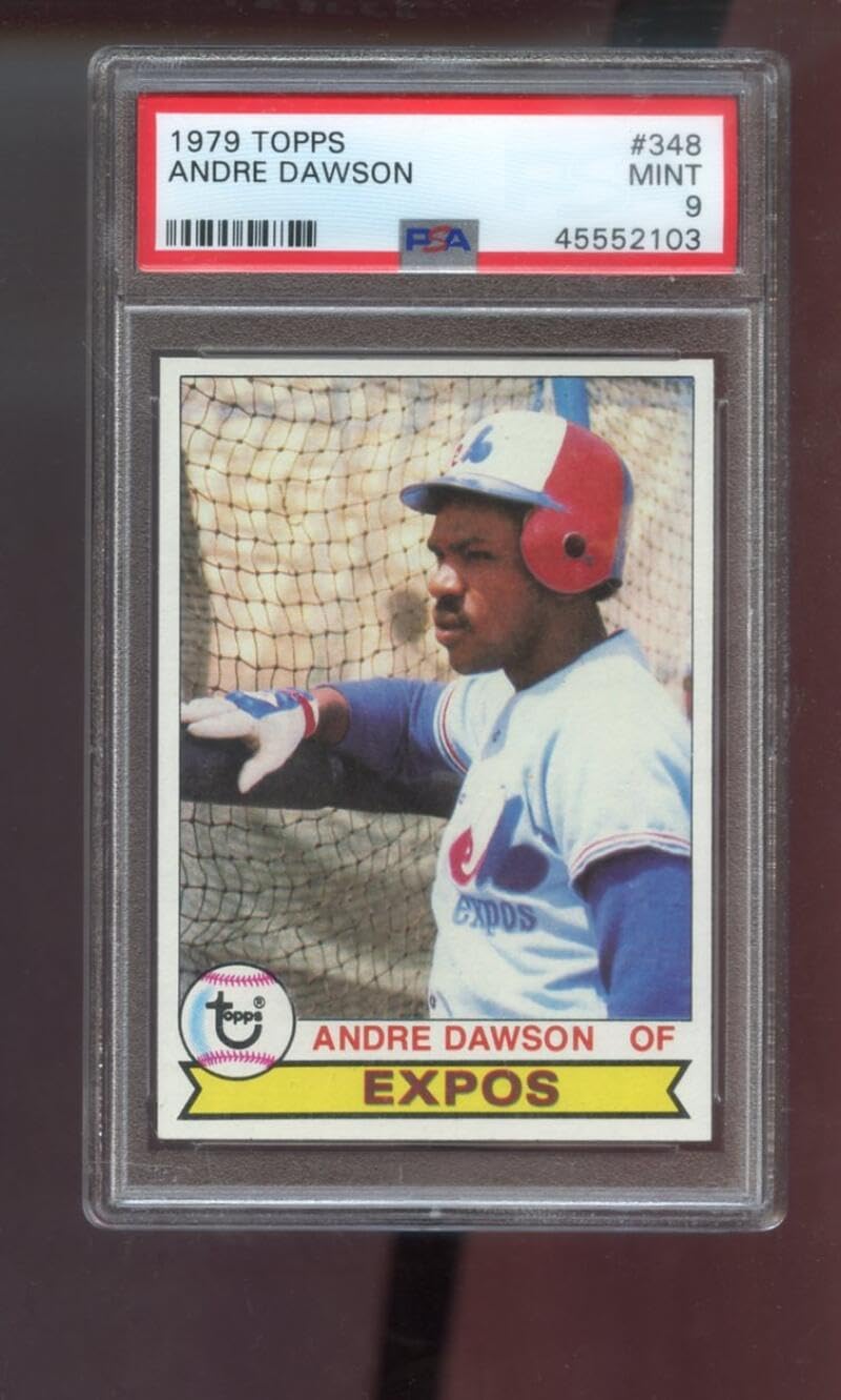 1979 Topps #348 Andre Dawson PSA 9 Graded Baseball Card MLB Montreal Expos