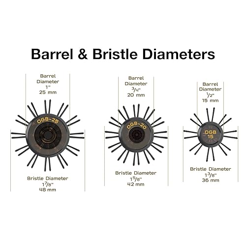 Miniatura 9 de Olivia Garden OG Barber cepillos con cómodas puntas de bola, mango ergonómico antideslizante, tecnología iónica, ligero, para un peinado fácil y