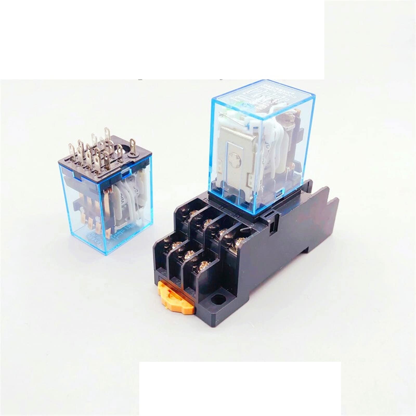 AQHYEBNSR 1PCS,MY4NJ,DPDT,Miniature Coil Generalelectromagnetic Intermediate Relay Switch,14Pin,With14A Socket Base,DC12V24V AC110V220V