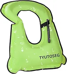 TYUTOSEG Colete Inflável Para Mergulho Com Snorkel Adulto, Jaquetas Para Mergulho Com Snorkel, Colete De Flutuação Para Mergulho Com Snorkel E Barco, Carga De Segurança De Até 220 Libras