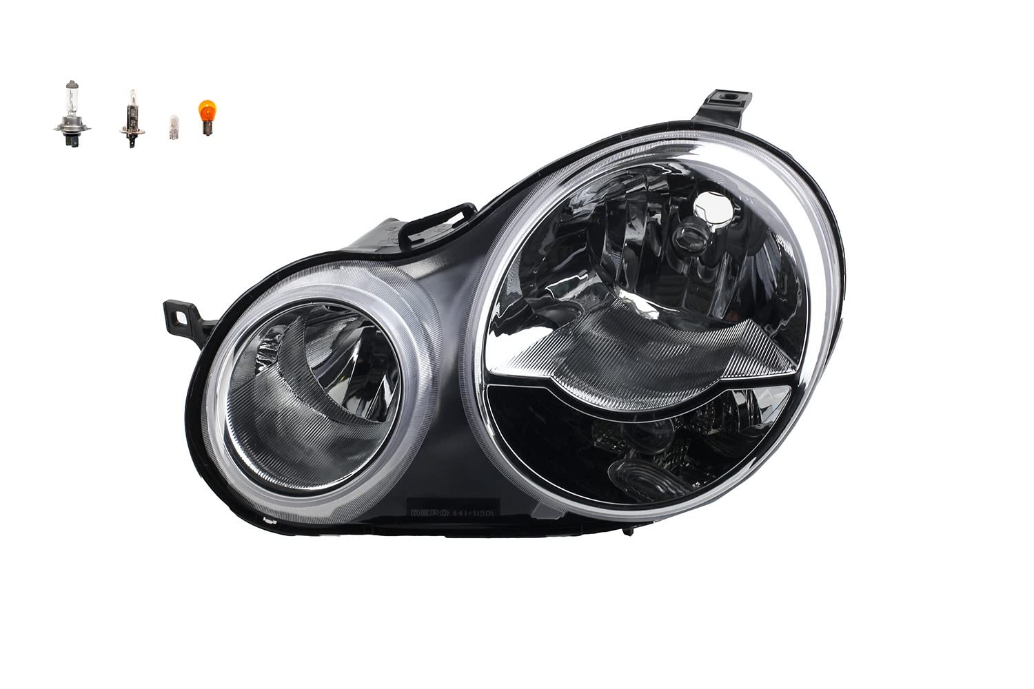 Johns, Scheinwerfer Halogen passend für VW Polo 02 9N 10/2001-04/05 Links Leuchtmittel
