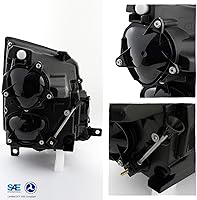 Vista 2 de AKKON - Para Cadillac CTS CTS-V OE Reemplazo Halógeno Proyector Faros LH/RH Conductor Pasajero Lámparas Negro