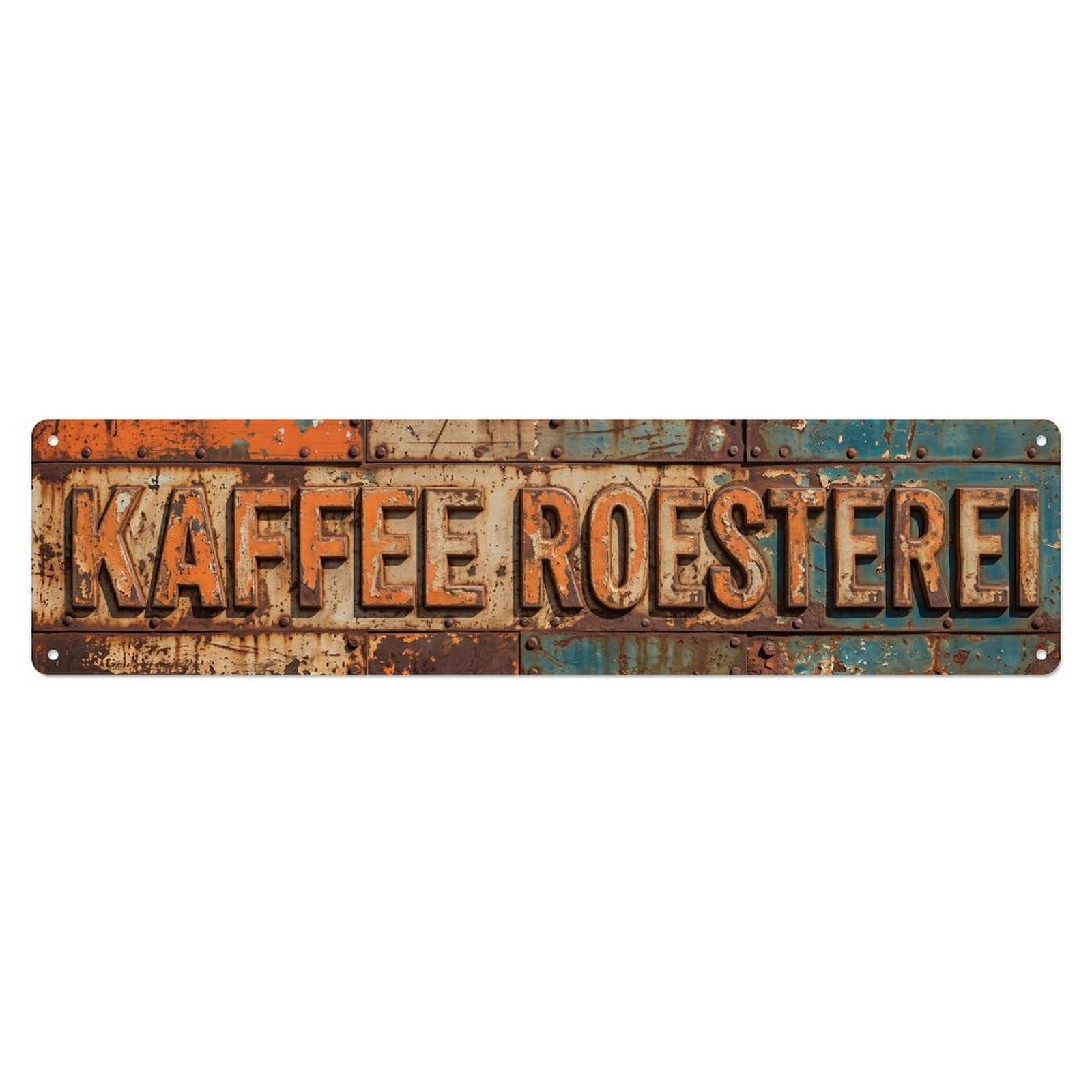 Coffee Roastery Industrial Metal Tin Sign