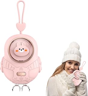 Lindo calentador de manos calentador de manos recargable eléctrico 3 temperaturas ajustable portátil calentador de mano eléctrico para el invierno al aire libre para calentar las manos rosa