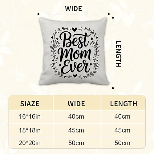 Miniatura 2 de Valentines Day Gifts for Mom Birthday Accent Pillow Covers 20X20 Best Mom Presents Mama Mommy Gift Mama Bear Gifts Pillow Cases Home Decor Bedroom